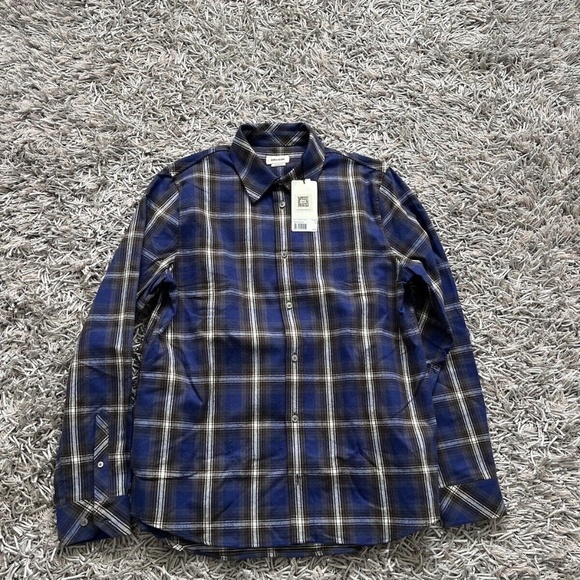 Zadig & Voltaire Stan Lc Flannel Check Blue Medium NWT - Picture 4 of 8